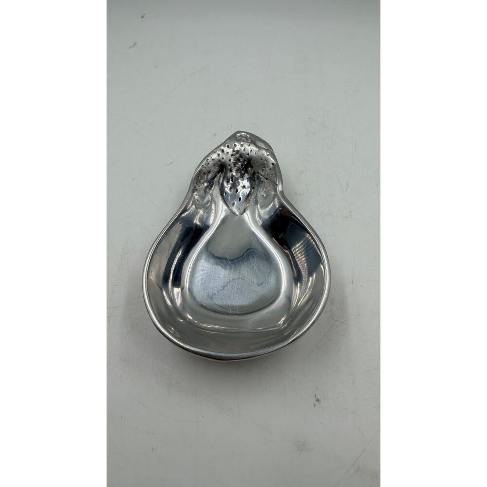 Vintage Eggplant Aluminum Candy Dish Made in Mexico
